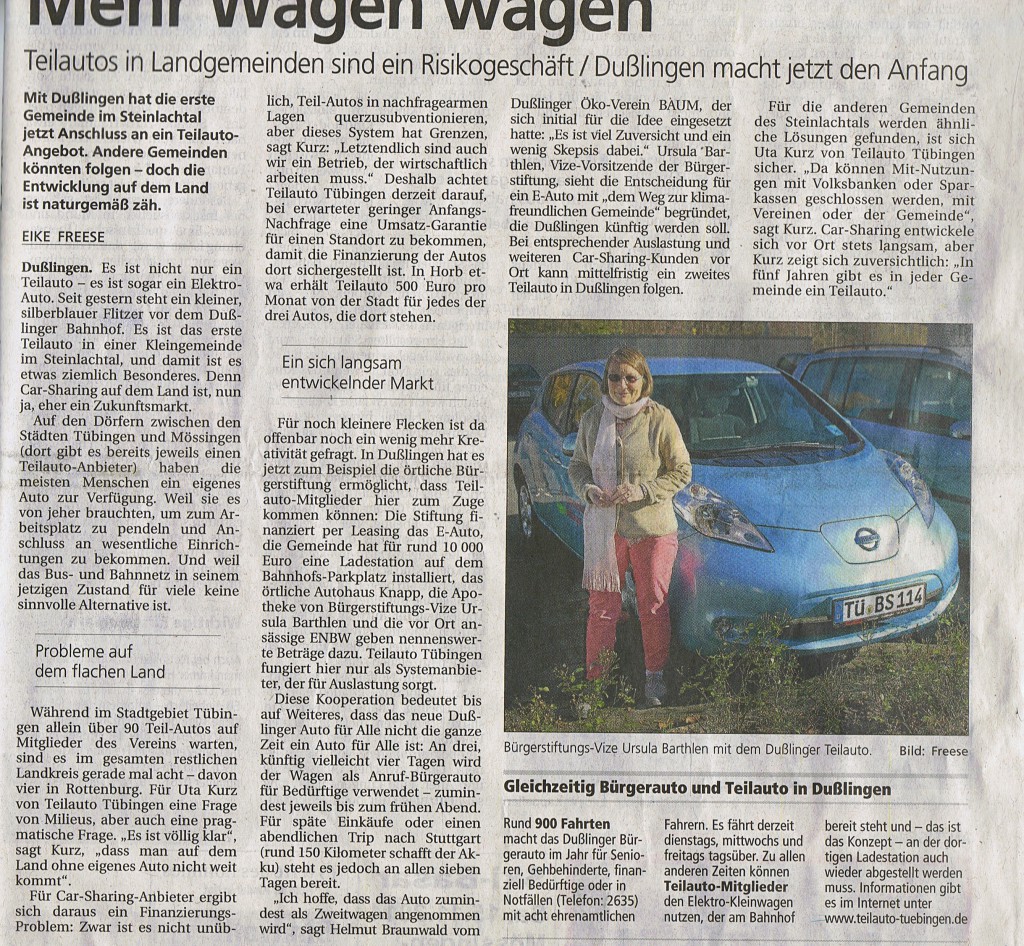 artikel tagblatt freese 8.11.14